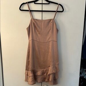 Lulu's Pink Sleeveless Mini Slip Dress